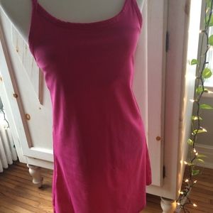A-line hot pink running dress, Size M